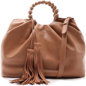 Bolsa Bucket Nude Snake Poliana Grande Pale Nut Arezzo GLAMI Br