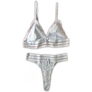 Conjunto Suti Sem Bojo E Calcinha Fio Dental Conjunto Lingerie