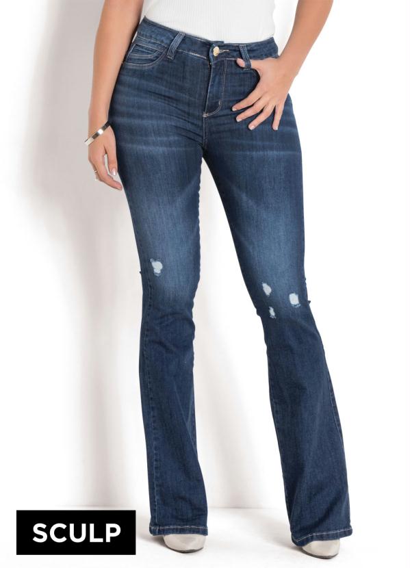 calça jeans feminina com enchimento