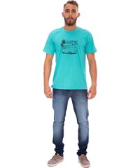 calça masculina azul turquesa