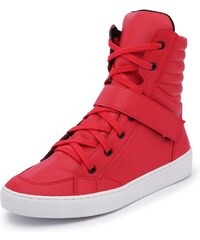 tenis cano alto nike vermelho