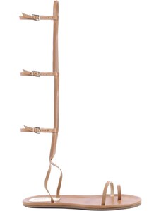 Schutz Flat Sandal Thin Stripes Gladiator Bamboo | Outstore