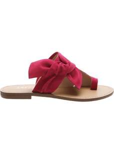 Rasteira AREZZO Suede Knoted Urban Lady Pink | Outstore
