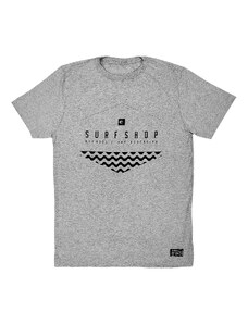 Web Surf Shop - WSS Brasil Camiseta Plus Size Masculina Algodão Prime WSS Brasil Hex Wave Grey