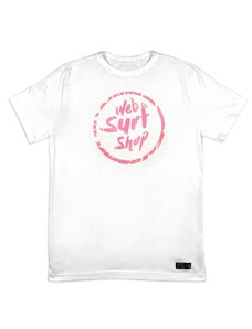 Web Surf Shop - WSS Brasil Camiseta Plus Size Masculina Algodão Prime WSS Brasil Ink Web Rosa