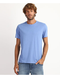 C&A camiseta básica de algodão manga curta - AZUL JEANS