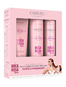 C&A Kit Cadiveu Quartzo Boca Rosa Proteína 150ml + Shampoo 250ml + Condicionador 250 ml - 1 Unidade Único