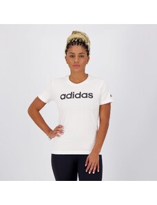 Camiseta Adidas Logo Linear Feminina Branca