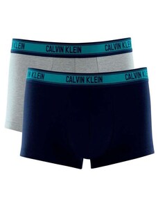 Kit 2 Cuecas Boxer Calvin Klein C11.09 Az08-Cinza-Claro/Azul-Marinho