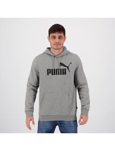 Moletom Puma Essentials Big Logo Cinza Mescla