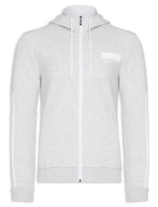 hugo boss zip moletom com capuz grey