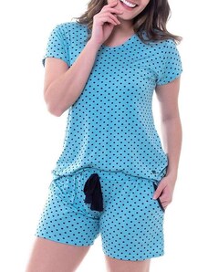 Pijama Feminino Curto Podiun 225036 Verde