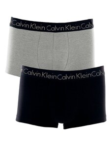 Cueca Calvin Klein Low Rise Trunk Preta e Cinza Pack C11.04 CZ05 2UN