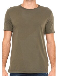 Camiseta Replay Masculina Basic Refil Verde Militar