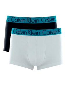 Cueca Calvin Klein Low Rise Cyan Branca e Preta Pack C11.04 BR00 2UN