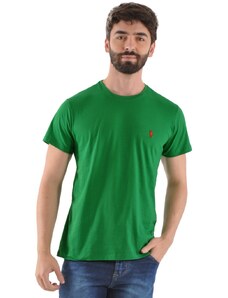 Polo Ralph Lauren Camiseta Ralph Lauren Masculina Custom Fit Red Icon Verde