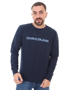 Moletom Calvin Klein Jeans Masculino Classic Front Blue Azul Marinho