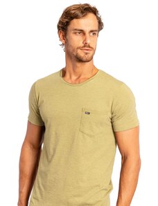 Camiseta Sergio K Back To Basics Pocket Castor Cáqui