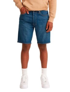 Bermuda Levis Jeans Masculina 501 Hemmed Shorts Azul Médio