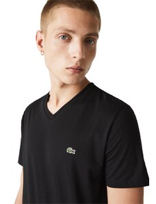Camiseta Lacoste Masculina Sport Ultra-Dry V-Neck Preta
