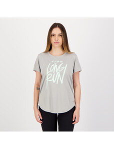 Camiseta Under Armour Long Run Grap Feminina Cinza