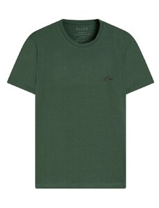 Camiseta Ellus Masculina Cotton Fine Aquarela Classic Verde Militar