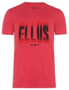 Camiseta Ellus Masculina Cotton Fine Find Your Fire Classic Vermelha