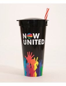 C&A copo plástico estampado now united preto