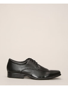 C&A sapato social bico quadrado com cadarço oneself preto