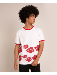 Camiseta Basica Nuvem Akatsuki Algodao Camisa Gola Redonda