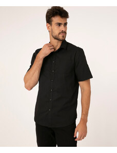 C&A camisa manga curta com bolso preto