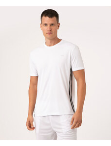 C&A camiseta gola careca com listra lateral esportivo ace branco