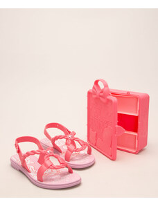 C&A sandália infantil barbie bem estar + brinde grendene rosa