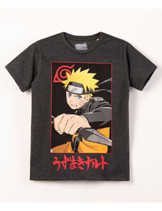 C&A camiseta juvenil manga curta naruto cinza escuro