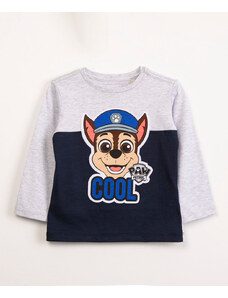 C&A camiseta infantil manga longa cool patrulha canina azul marinho