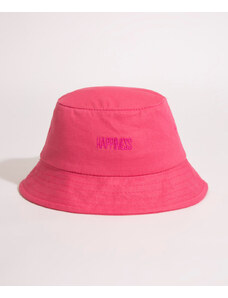 C&A chapéu bucket de sarja happiness rosa