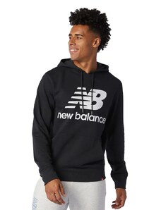 Moletom New Balance Masculino Hoodie Essentials Logo Preto
