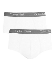 Cuecas Calvin Klein Brief Cotton Print Branca Pack 2UN