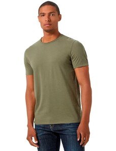 Camiseta Replay Masculina Crewneck A Fio Verde Militar