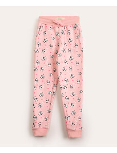 C&A calça infantil de moletom pandinha rosa claro