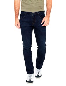 Calça Tommy Hilfiger Jeans Masculina Straight Denton Dark Stone Azul