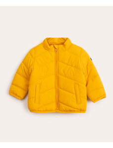 C&A jaqueta infantil puffer de nylon amarela