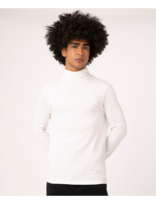 C&A camiseta manga longa gola alta off white