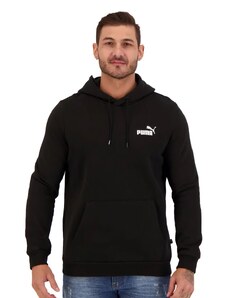 Moletom Puma Masculino Hoodie Essentials Small Logo Full-Zip Preto