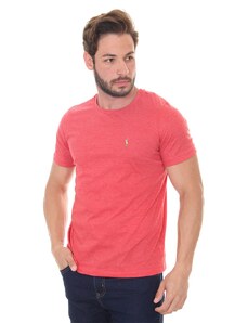 Polo Ralph Lauren Camiseta Ralph Lauren Masculina Essential Color Icon Vermelho Mescla