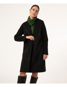 C&A casaco longo de feltro preto