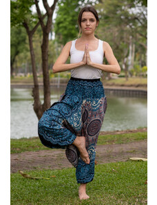 Calça Thai Calça de yoga soltinha roxa em rayon de bambu | CalcaThai.com