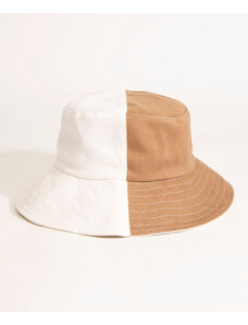 C&A chapéu bucket hat com recorte bicolor multicor