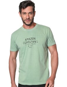 Camiseta Osklen Masculina Regular Stone Amazon Tag Eco Verde