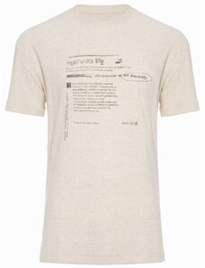 Camiseta Osklen Masculina Over Eco Blend Redesign Waste Off-White